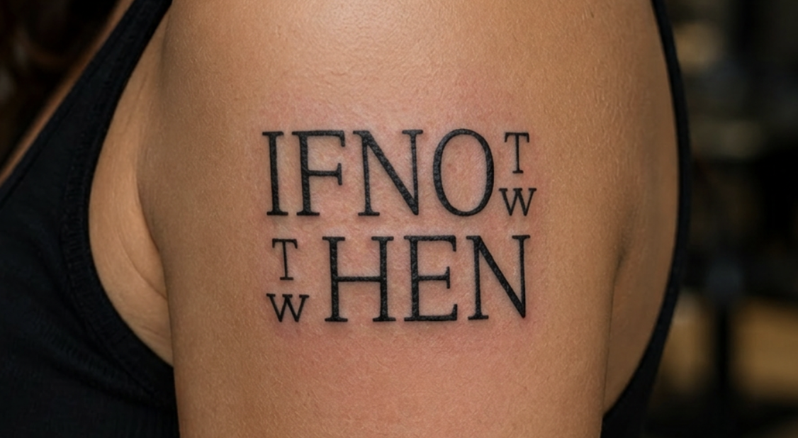 Tattoo Goes Viral Because Nobody Can Understand What It Actually Says